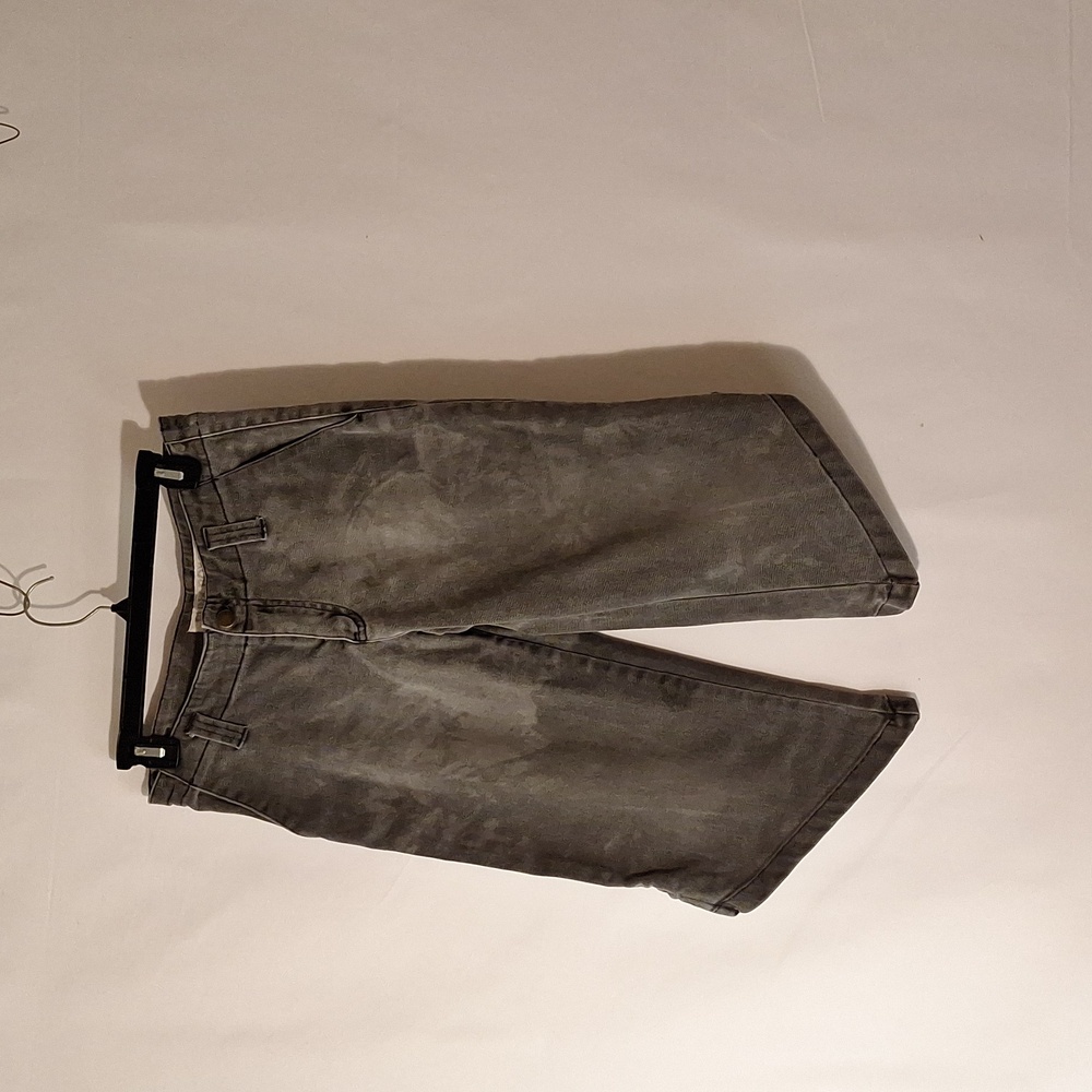 Acubi Aesthetic Punk Royal Women's Medium Louise Boston Gray Capri Jean